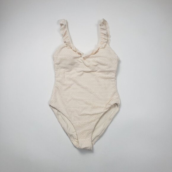 Andie Swim The Hydra One Piece Women’s Size Small Vanilla Crochet Lace Swimsuit - Picture 13 of 16